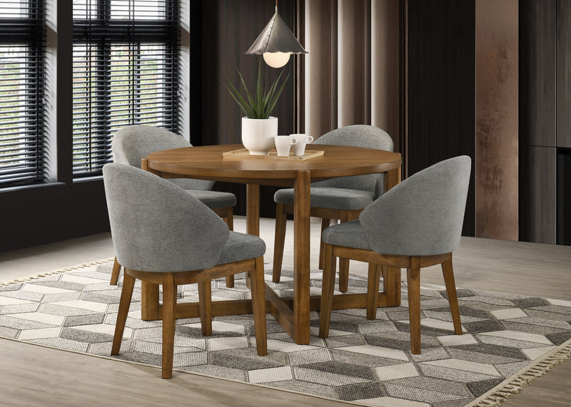 Andrew 5-Piece Round Dining Set complete set