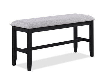 Buford - Counter Height Bench - Charcoal / Light Gray