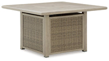 Cliff Trails - Beige - Square Fire Pit Table