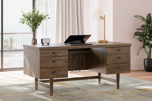 Austanny - Warm Brown - Home Office Desk