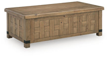 Ridgester - Lift Top Cocktail Table - Light Brown