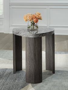 Surmour - Gray / Brown - Triangle End Table