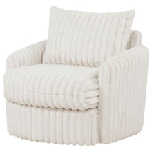 Sarco - Corduroy Upholstered Swivel Accent Arm Chair