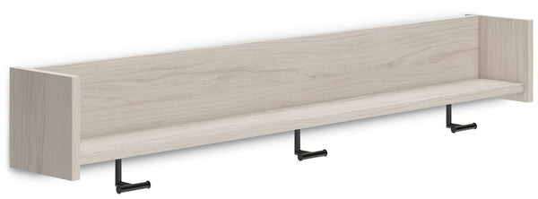 Socalle Wall Mounted Coat Rack w/Shelf Light Natural
