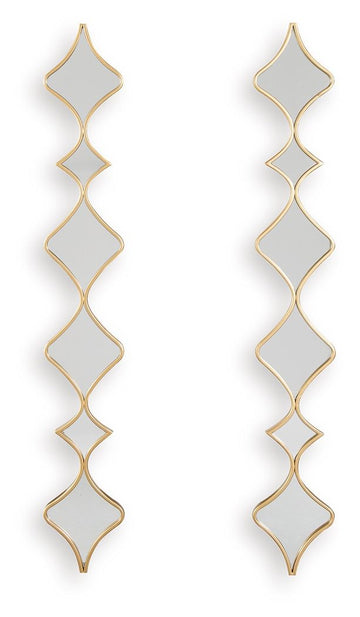 Harriswood - Accent Mirror Set (Set of 2) - Gold Finish