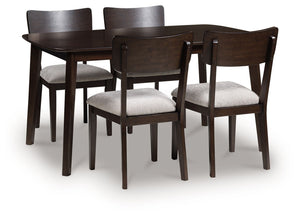 Mallenette - Merlot - Dining Room Table Set (Set of 5)