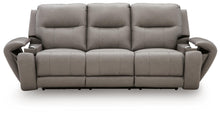 Real Moments - Power Reclining Sofa With Audio Seating - Ash