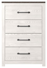 Gerridan - White / Gray - Four Drawer Chest