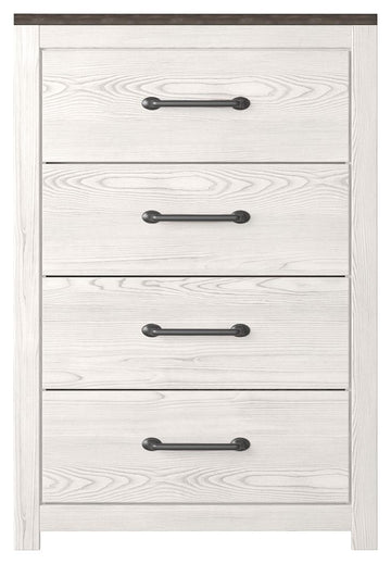 Gerridan - Four Drawer Chest - White / Gray