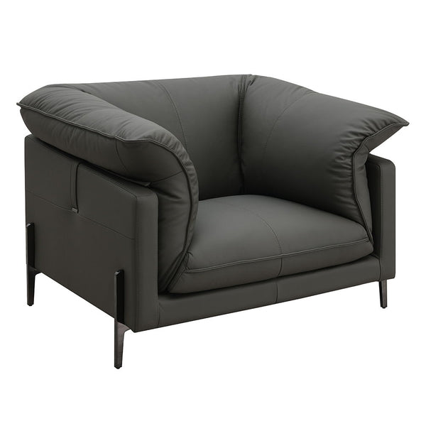 Tadi Chair Black Top Grain Leather