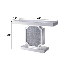 Noralie - Console Table - Mirrored & Faux Diamonds