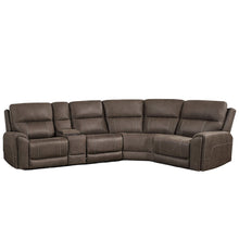 Gaia - 5 Piece P2 Power Sectional - Sable