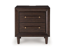 Dantenton - Two Drawer Night Stand - Merlot