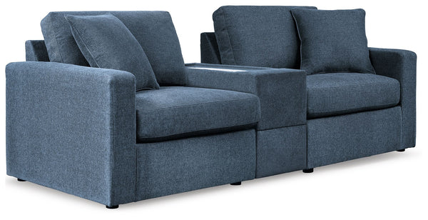 Modmax 3-Piece Sectional Sofa With Storage Console Fabric Ink