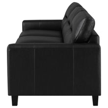 Scotland - Faux Leather Upholstered Track Arm Sofa