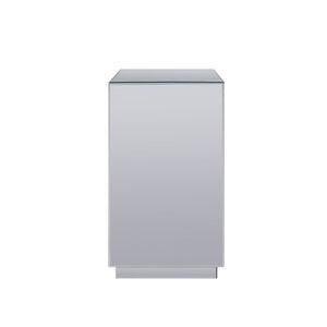 Noralie - 26" Accent Table - Mirrored, Faux Diamonds