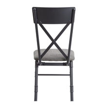 Edina - Side Chair (Set of 2) - Gray Fabric, Oak & Sandy Black