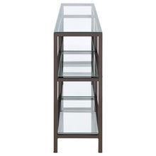 Kate - Console Bookcases - Black Nickel