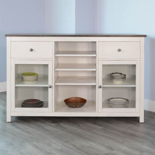 Carriage House Buffet Only Cottage White / Europen Dark