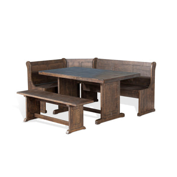 Homestead - Wood Breakfast Nook Dining Set - Tobacco Leaf