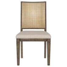 Matisse - Woven Rattan Back Dining Side Chair Brown (Set of 2) - Light Brown