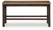 Rylandeen - Double Counter Height Bench - Light Brown / Dark Brown