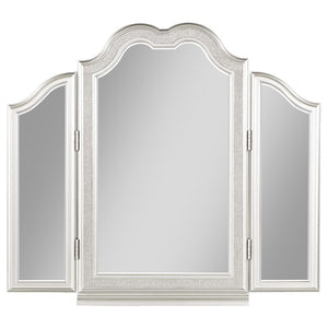 Evangeline - Tri - Fold Vanity Mirror - Silver Oak