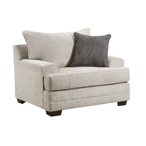 Avedia Chair With Pillow Beige/Gray Chenille