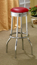 Retro - Upholstered Metal Swivel Bar Stool (Set of 2)