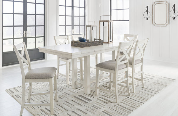 Robbinsdale Rectangular Counter Height Dining Extension Table Set