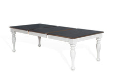 Bourbon County - Rectangular Dining Table With Extensions - White / Dark Brown