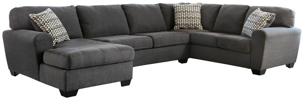 Ambee Left Arm Facing Corner Chaise 3 Pc Sectional Slate