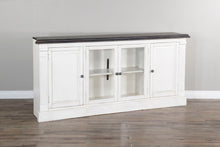 Carriage House - Media Console - Cottage White / Europen Dark