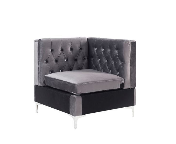 Jaszira Modular Wedge Gray Velvet
