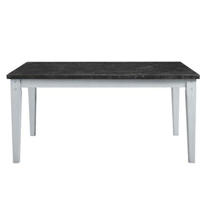Lanton - Dining Table - Natural Marble & Antique White