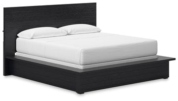 Londer - California King Panel Bed - Black