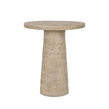 Round Side Table With Pedestal Base