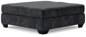Lavernett - Oversized Accent Ottoman - Charcoal