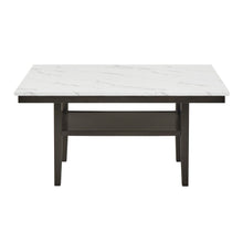 Carissa - 60" Rectangle Dining Table With Storage Shelf - Black / White