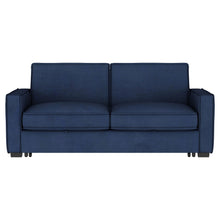 Gretchen - Upholstered Convertible Sleeper Sofa Bed - Navy Blue