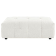 Everly - Boucle Upholstered Rectangular Ottoman - White