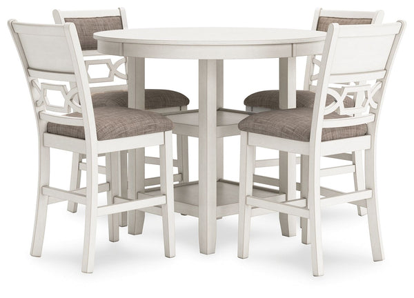 Erinberg Dining Room Counter Table Set (Set of 5) Antique White