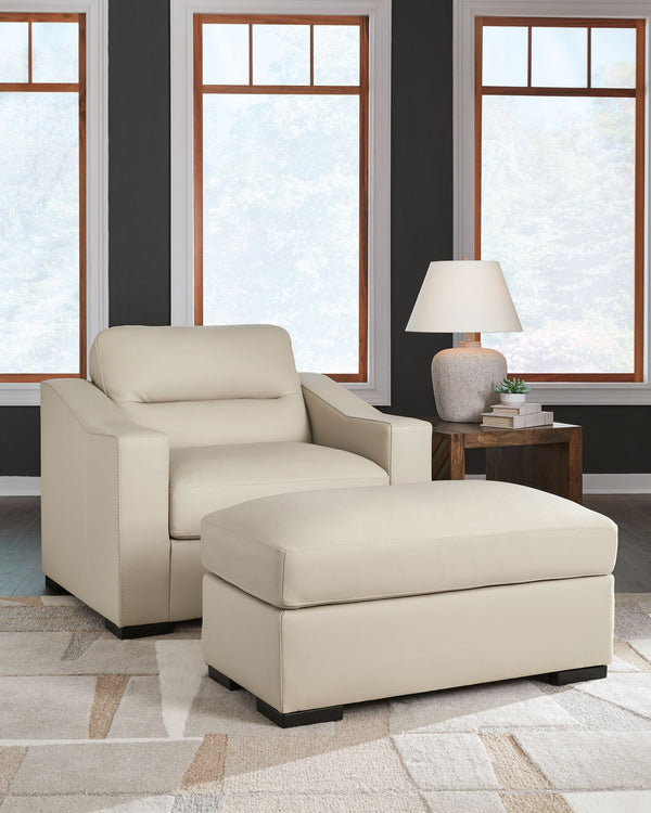 Treasure Trove 2 Pc. Chair And A Half, Ottoman Almond