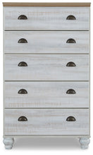 Haven Bay - Brown / Beige - Five Drawer Chest