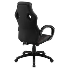 Carlos - Arched Armrest Upholstered Office Chair - Black