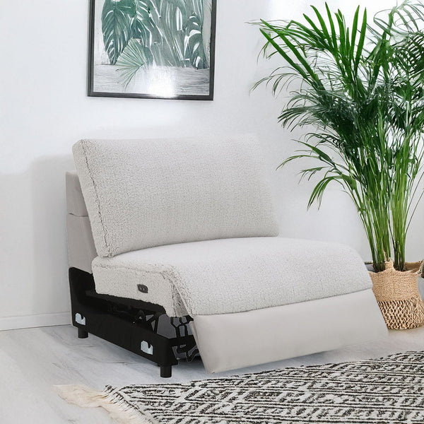 Tarrance Modular Power Armless Recliner Gray