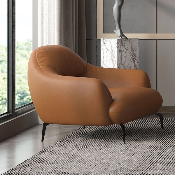 Leonia Chair Cognac Leather