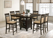 Gabriel 7 Piece Counter Height Dining Set – Cappuccino