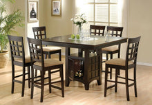 Gabriel 7 Piece Counter Height Dining Set – Cappuccino