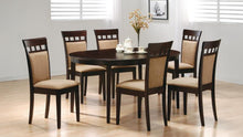 Gabriel 7 Piece Oval Extension Dining Set – Cappuccino